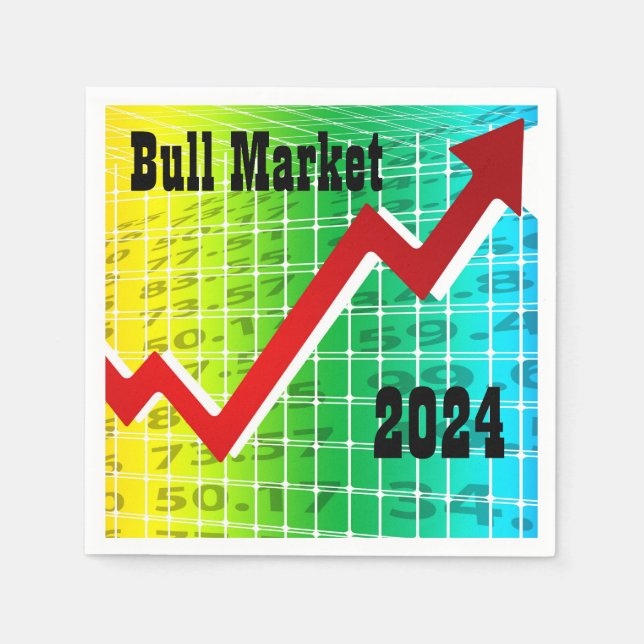 Serviette En Papier Bull Market 2024 (Devant)