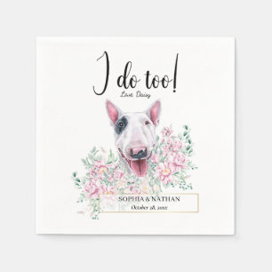 Serviette En Papier Bull Terrier Chien Mariage Cocktail Serviettes