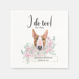 Serviette En Papier Bull Terrier Chien Mariage Cocktail Serviettes