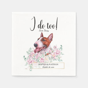 Serviette En Papier Bull Terrier Chien Mariage Cocktail Serviettes