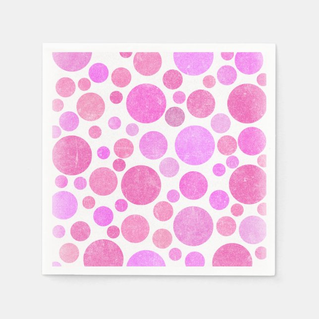 Serviette En Papier Bulle de chewing-gum rose (Devant)