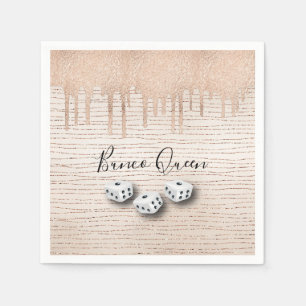 Serviette En Papier Bunco Queen Dice Party