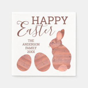 Serviette En Papier Bunny de Pâques Moderne Russe Parti Décoratif