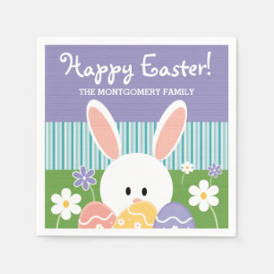 SERVIETTE EN PAPIER BUNNY EASTER EGG