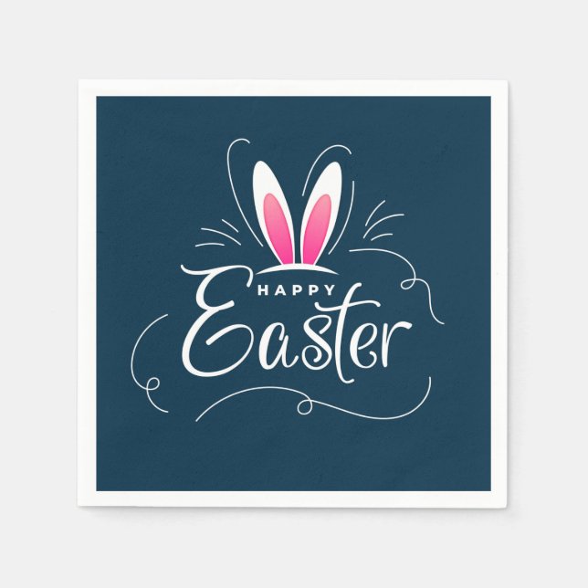Serviette En Papier Bunny Hops & Easter Joy (Devant)