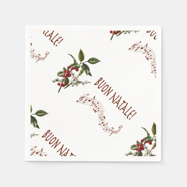 Serviette En Papier Buon Natale (Devant)