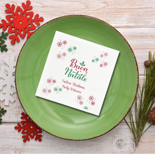 Serviette En Papier Buon Natale Italien Joyeux Noël