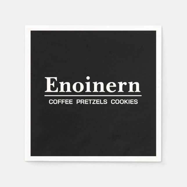 Serviette En Papier Bureau de luxe Noir (Devant)