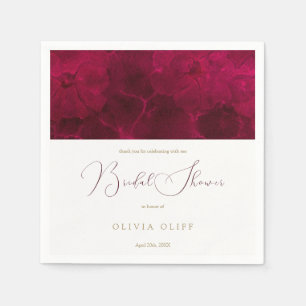Serviette En Papier Burgundy Passion Enterrement de Vie