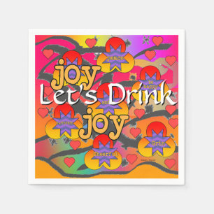 Serviette En Papier Buvons un Cocktail 