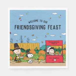 Serviette En Papier cacahuètes Charlie Brown Thanksgiving Fete