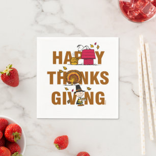 Serviette En Papier cacahuètes   Combo Bon thanksgiving