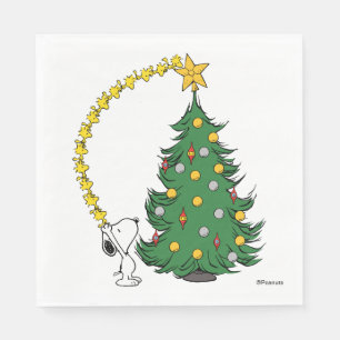 Serviette En Papier cacahuètes Découpage de l'arbre des vacances