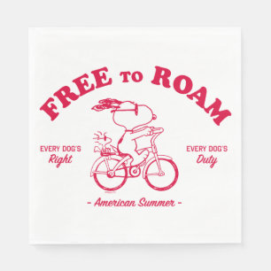 Serviette En Papier cacahuètes Été Américain Libre À Roam