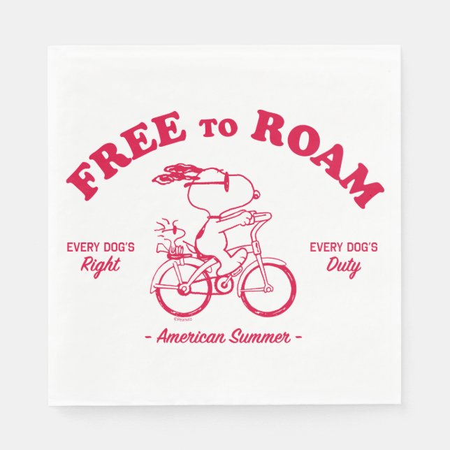 Serviette En Papier cacahuètes | Été Américain Libre À Roam (Devant)