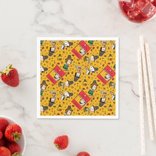 Serviette En Papier cacahuètes | MOTIF BON THANKSGIVING (En situation)