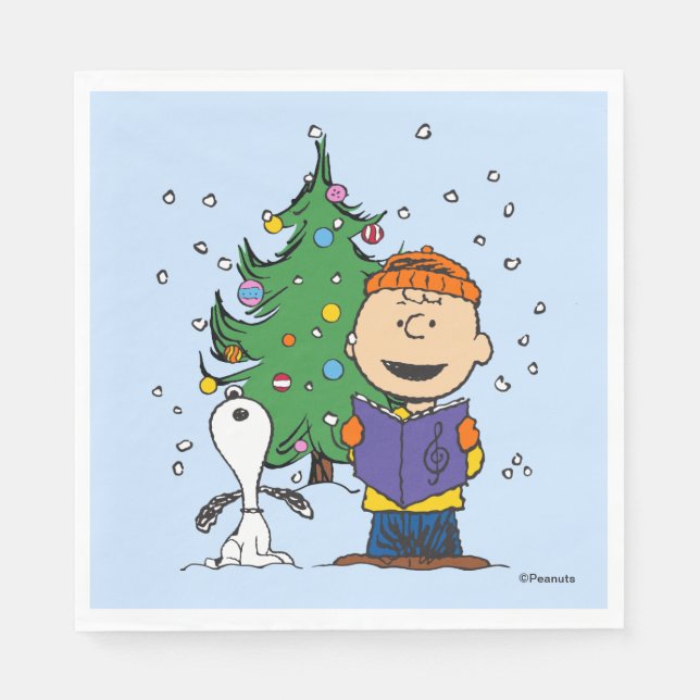 Serviette En Papier cacahuètes | Noël (Devant)