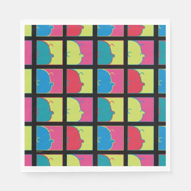 Serviette En Papier cacahuètes | Pop Art Charlie Brown (Devant)