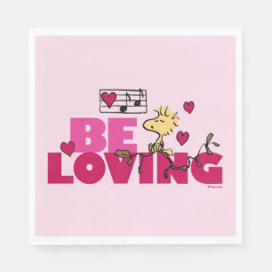 Serviette En Papier cacahuètes Saint Valentin Woodstock Be Love