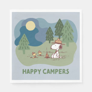 Serviette En Papier cacahuètes   Site du camp de Snoopy & Woodstock