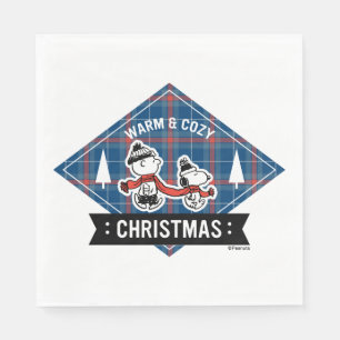 Serviette En Papier cacahuètes Snoopy & Charlie Brown Chaud & Cosy