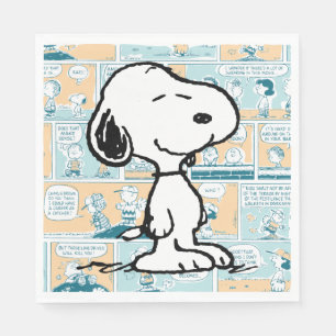 Serviette En Papier cacahuètes Snoopy Comic Motif