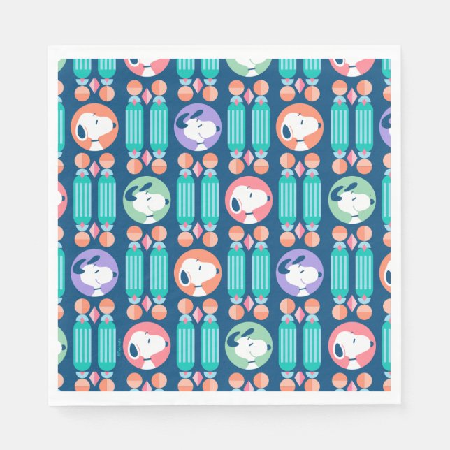 Serviette En Papier cacahuètes | Snoopy Dark Blue Deco Dreams Motif (Devant)