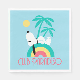 Serviette En Papier cacahuètes   Snoopy Deco Dreams Club Paradiso