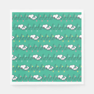 Serviette En Papier cacahuètes   Snoopy Ho Ho Ho Noël Motif