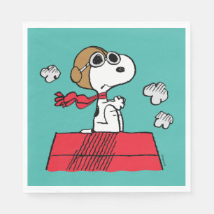 Serviette En Papier cacahuètes Snoopy the Flying Ace
