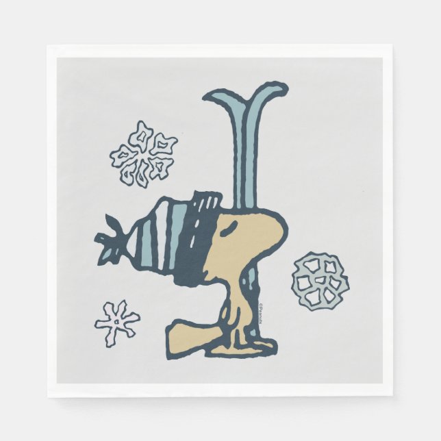 Serviette En Papier cacahuètes | Woodstock Ski Pro (Devant)