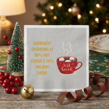 Cacao chaud amusant & fête de Noël festive de Noël