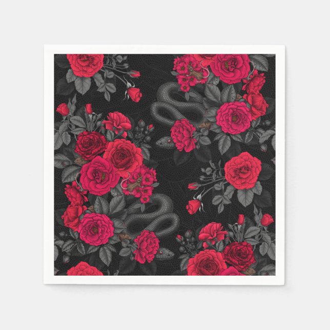 Serviette En Papier Caché en rose (Devant)