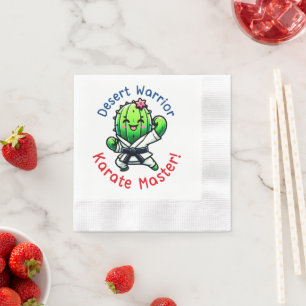 Serviette En Papier Cactus Cookie Cartoon Sweet Dessert Snack