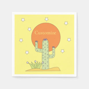 Serviette En Papier Cactus du désert Sun Thunder_Cove