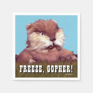 Serviette En Papier Caddyshack   Freeze, Gopher !