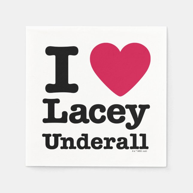 Serviette En Papier Caddyshack | I Love Lacey Underall (Devant)