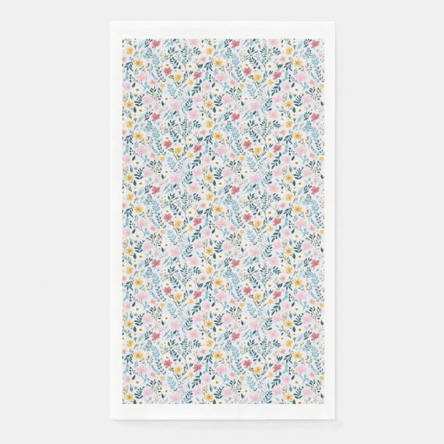 Serviette En Papier Cadeau d'anniversaire | Architecture florale (Devant)