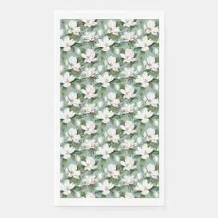 Serviette En Papier Cadeau d'anniversaire Fleur Magnolia Blanche san
