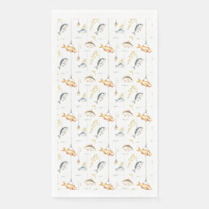 Serviette En Papier Cadeau d'anniversaire   Les Pêcheurs Sont Nés Honn