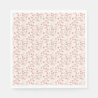 Serviette En Papier Cadeau d'anniversaire | Rose rose rose