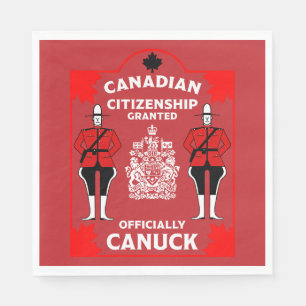 Serviette En Papier Cadeau de célébration de la citoyenneté canadienne