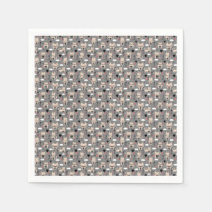 Serviette En Papier Cadeau de chat Cute Chat Motif Enfant