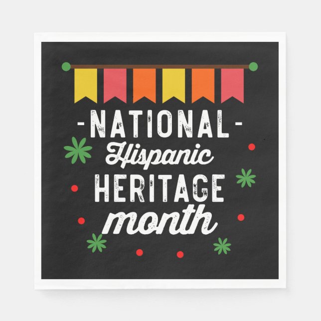 Serviette En Papier Cadeau drôle du Mois du patrimoine hispanique nati (Devant)