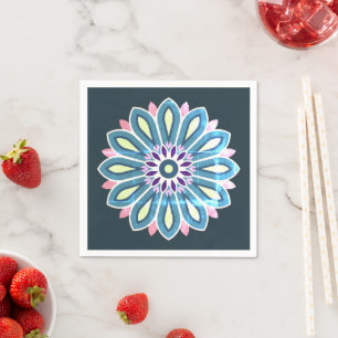 SERVIETTE EN PAPIER CADEAU FLEUR POUR MAMAN FILLE SOEUR AMIE ENSEIGNAN