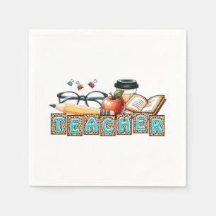 Serviette En Papier Cadeau pour Enseignant   Crayon Enseignant