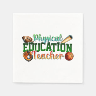 Serviette En Papier Cadeau pour enseignant   Professeur d'éducation ph