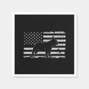 Serviette En Papier Cadeaux Amoureux de les chiens patriotiques
