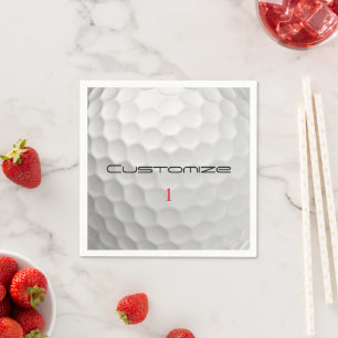 Serviette En Papier Cadeaux de balles de golf personnalisées Série Sig