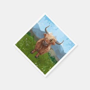 Serviette En Papier Cadeaux et accessoires de vache Highland